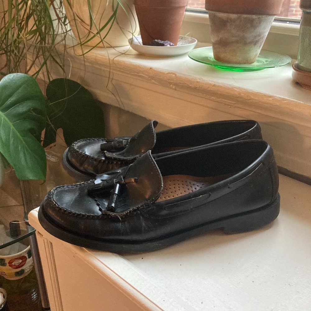 Bass Loafers, Black, 7.5, Women's